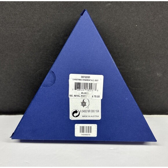 SWAROVSKI 2007 Snowflake Christmas Ornament New In BOX with CERTIFICATE 864564 - Picture 8 of 9